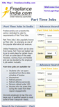 Mobile Screenshot of parttimejobs.freelanceindia.com