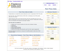 Tablet Screenshot of parttimejobs.freelanceindia.com