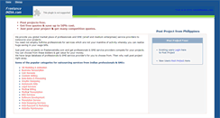 Desktop Screenshot of philippines.freelanceindia.com