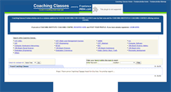 Desktop Screenshot of coachingclasses.freelanceindia.com